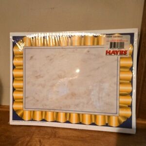 NEW Gold Ribbon Border Certificates